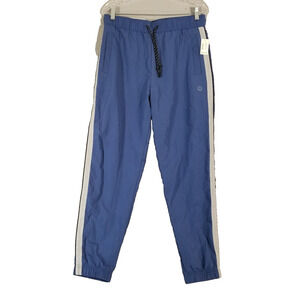 Aeropostale jogger track pants men's small blue nylon Outdoor Sports NEW